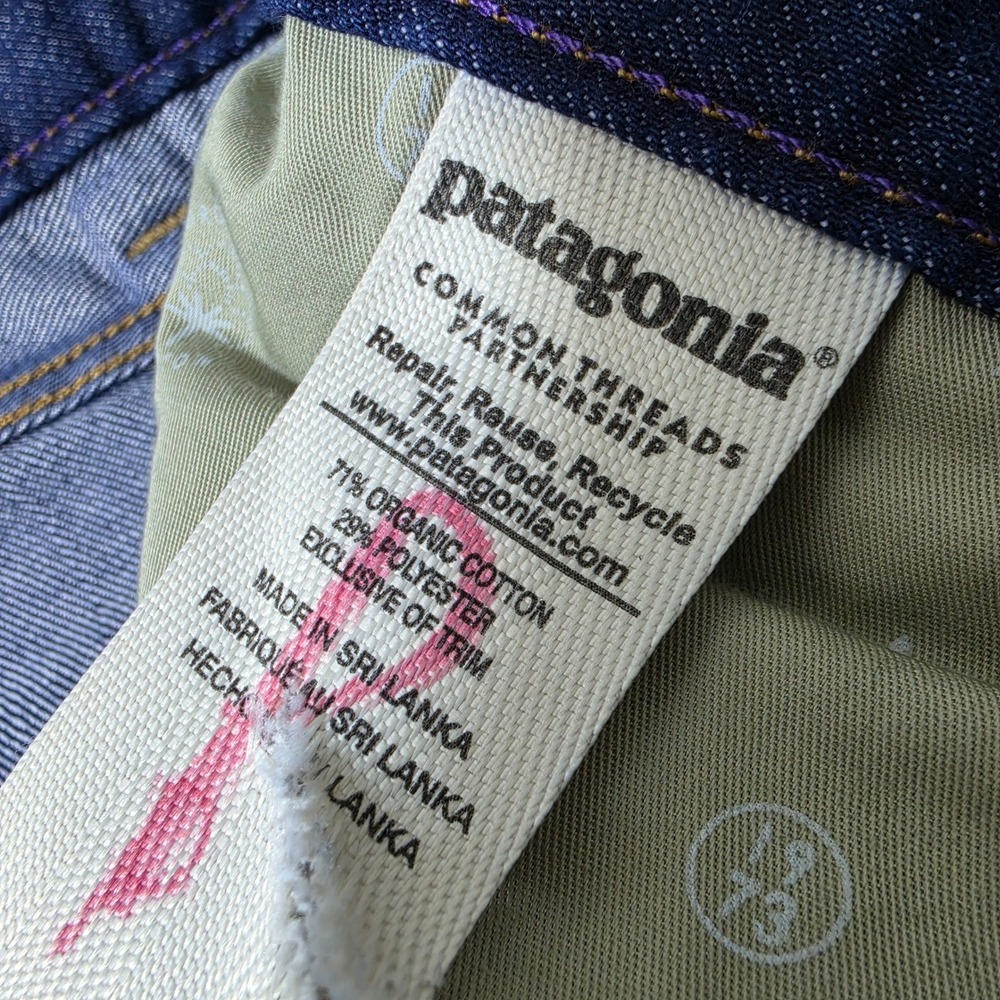 Patagonia Straight Regular Jeans Womens 32/31 Blue Dark Wash Denim STY55100 - Picture 4 of 11